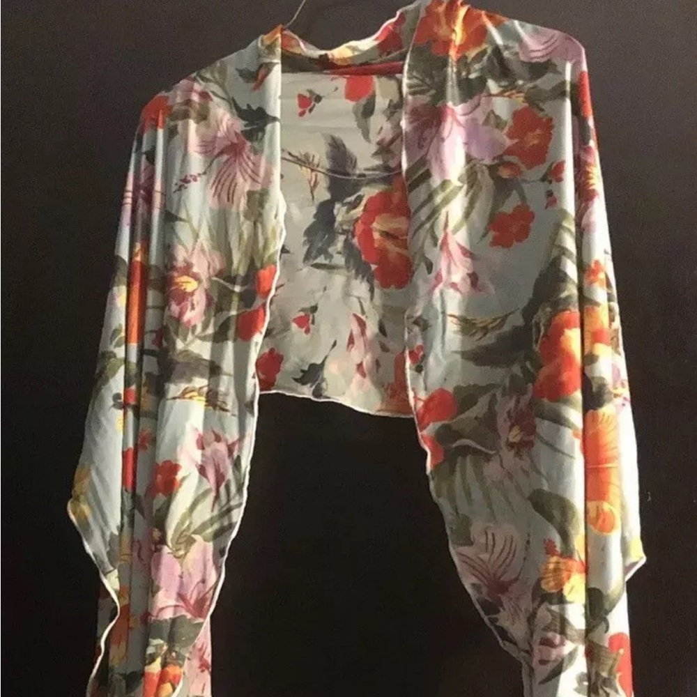 Moschino Floral Patter Shawl Wrap